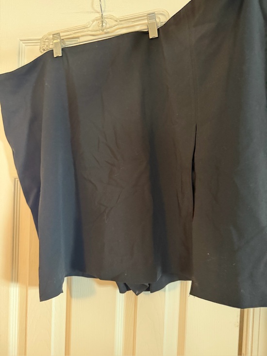 Rafaella Pants - Rafaella Black Skort with Center Front Slit